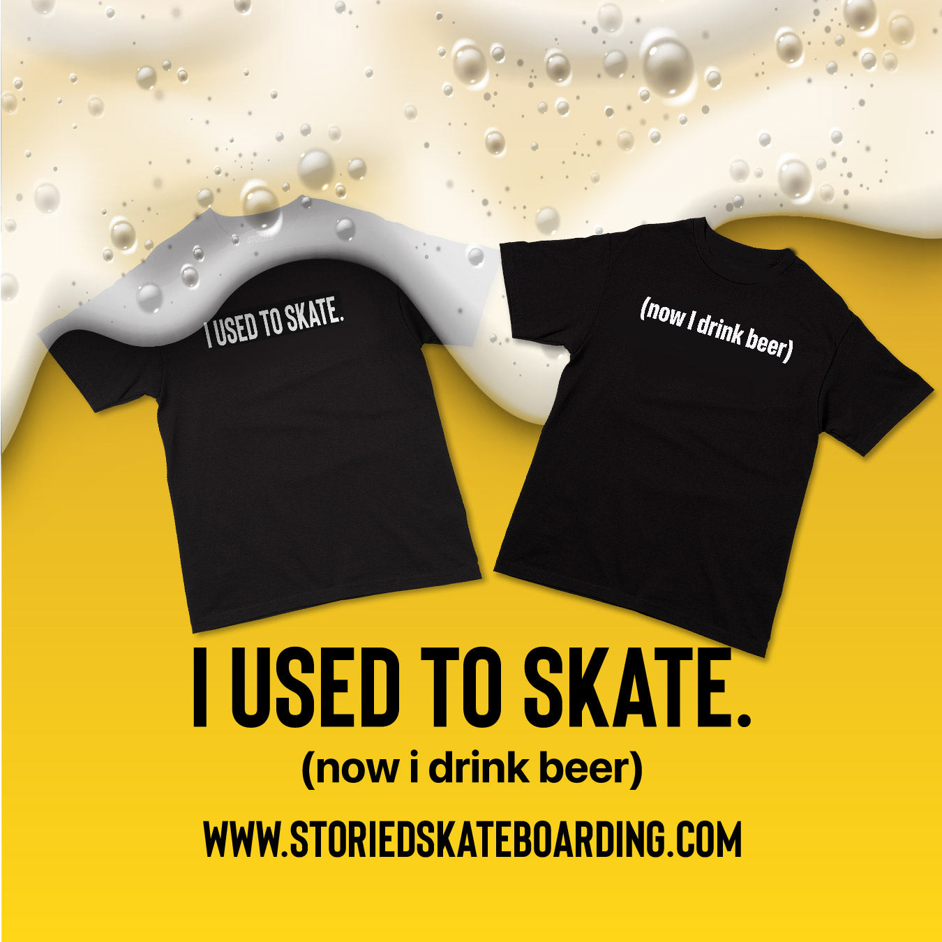 I Used To Skate x Now I Drink Beer T-shirts