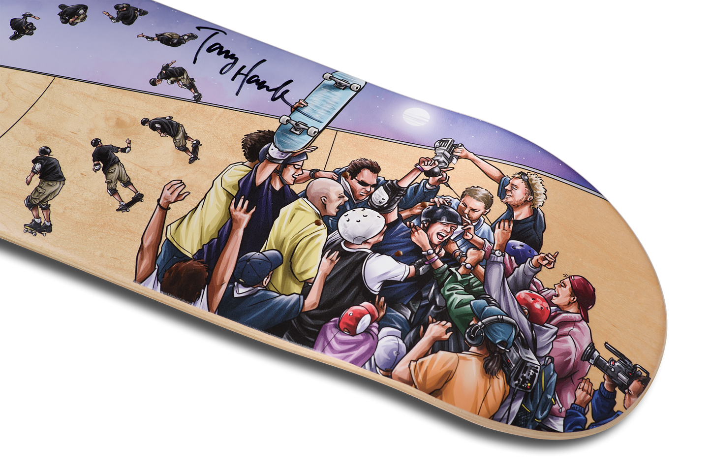 Limited Edition Autographed Tony Hawk 'The 900' Storied Deck