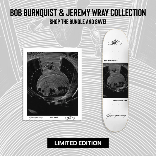 Burnquist Artist Series Bundle | Limited Edition Skateboard Deck & Print