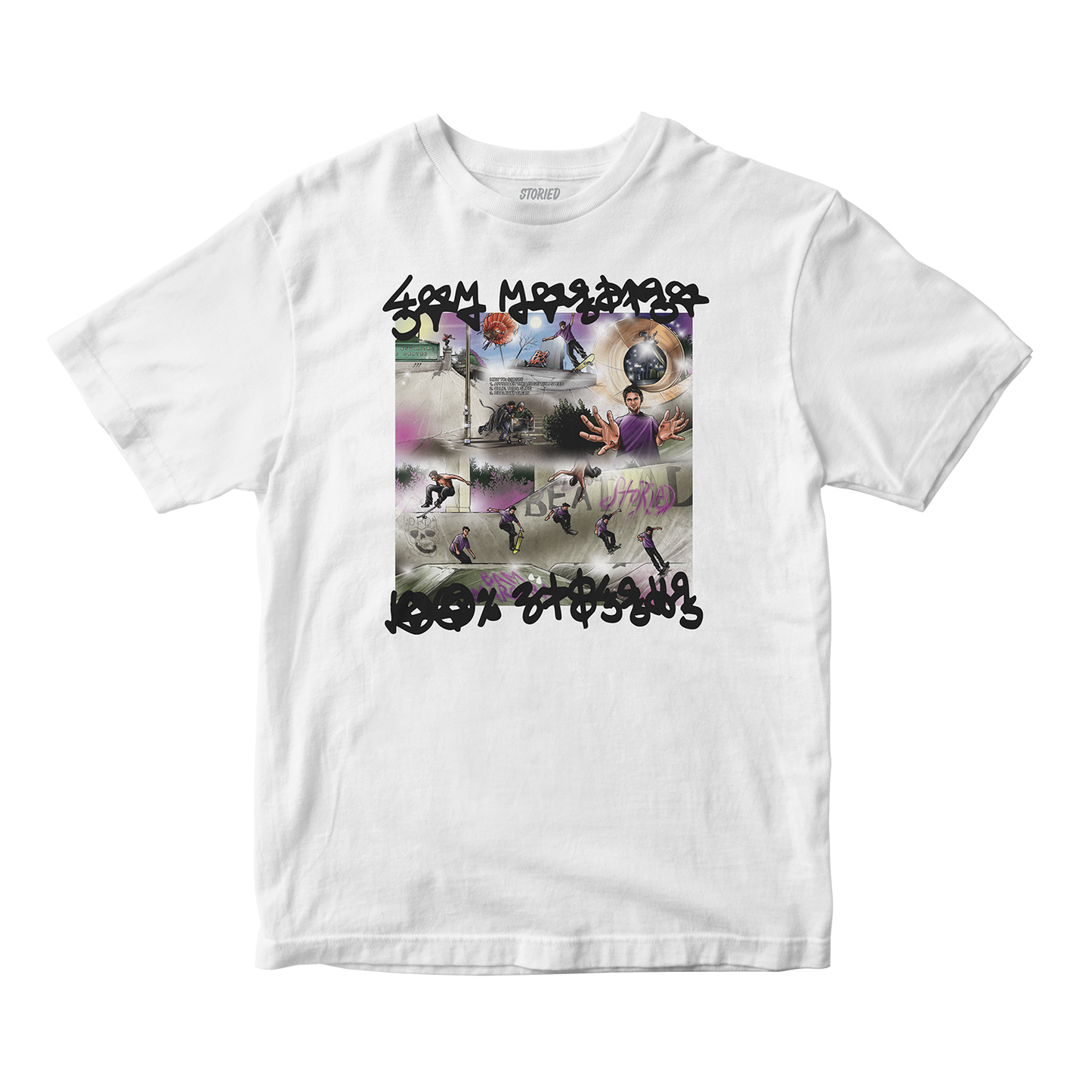 Bam Margera '100% Skateboarder' T-Shirt