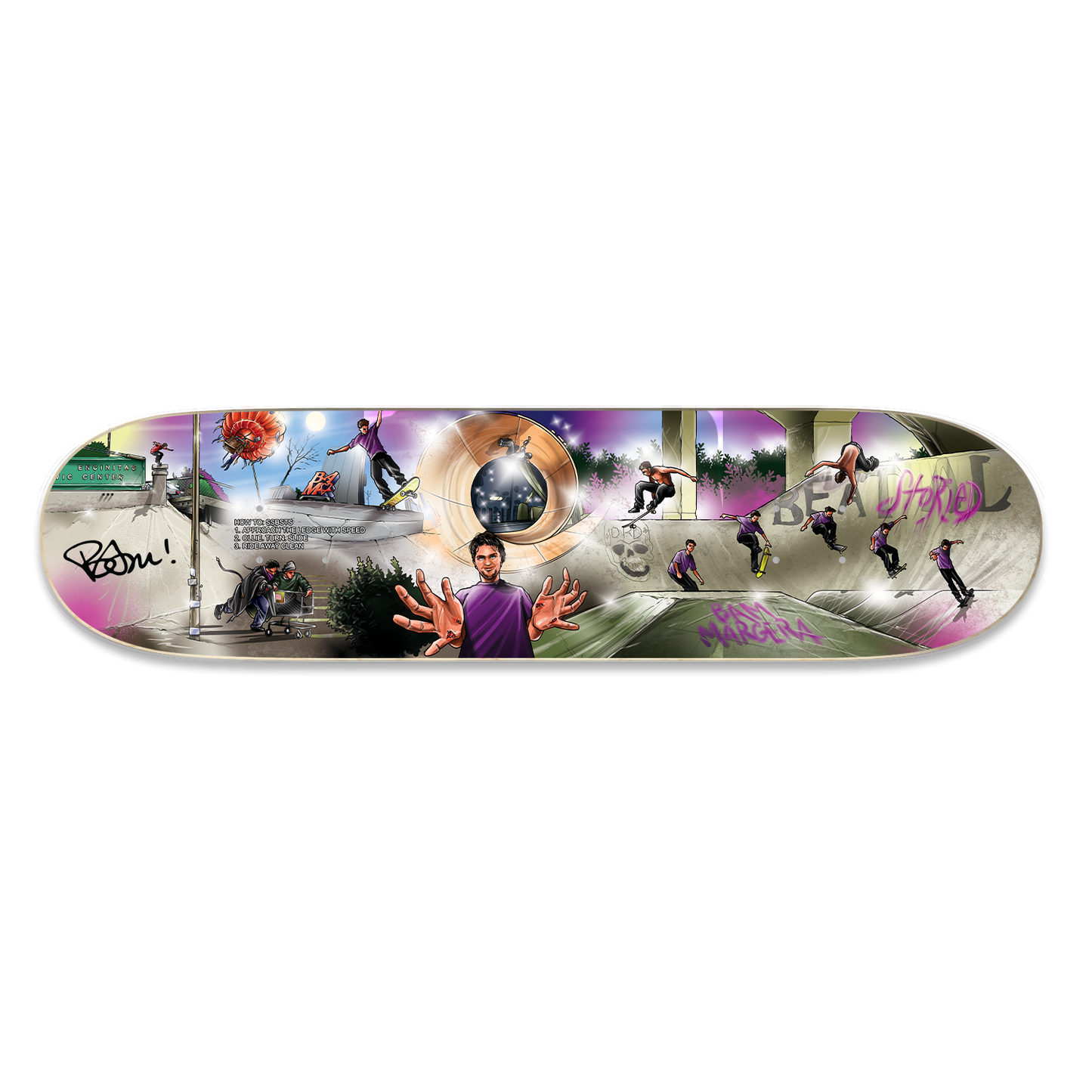 (PRE-SALE) Limited Edition Bam Margera Autographed '100% Skateboarder' Board