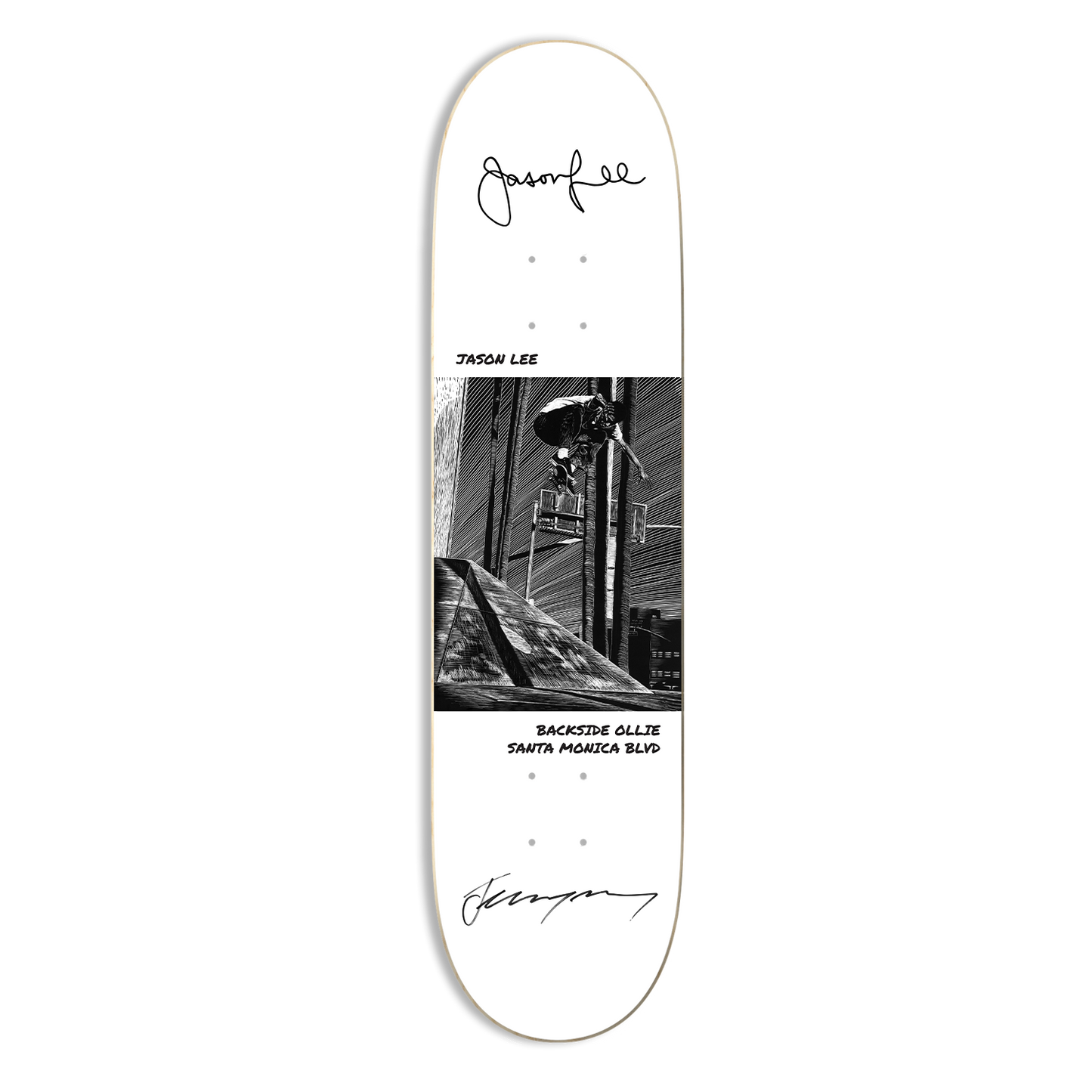 Jason Lee 'Backside Ollie Santa Monica' Autographed Artist Series Deck – Limited Edition | Jeremy Wray