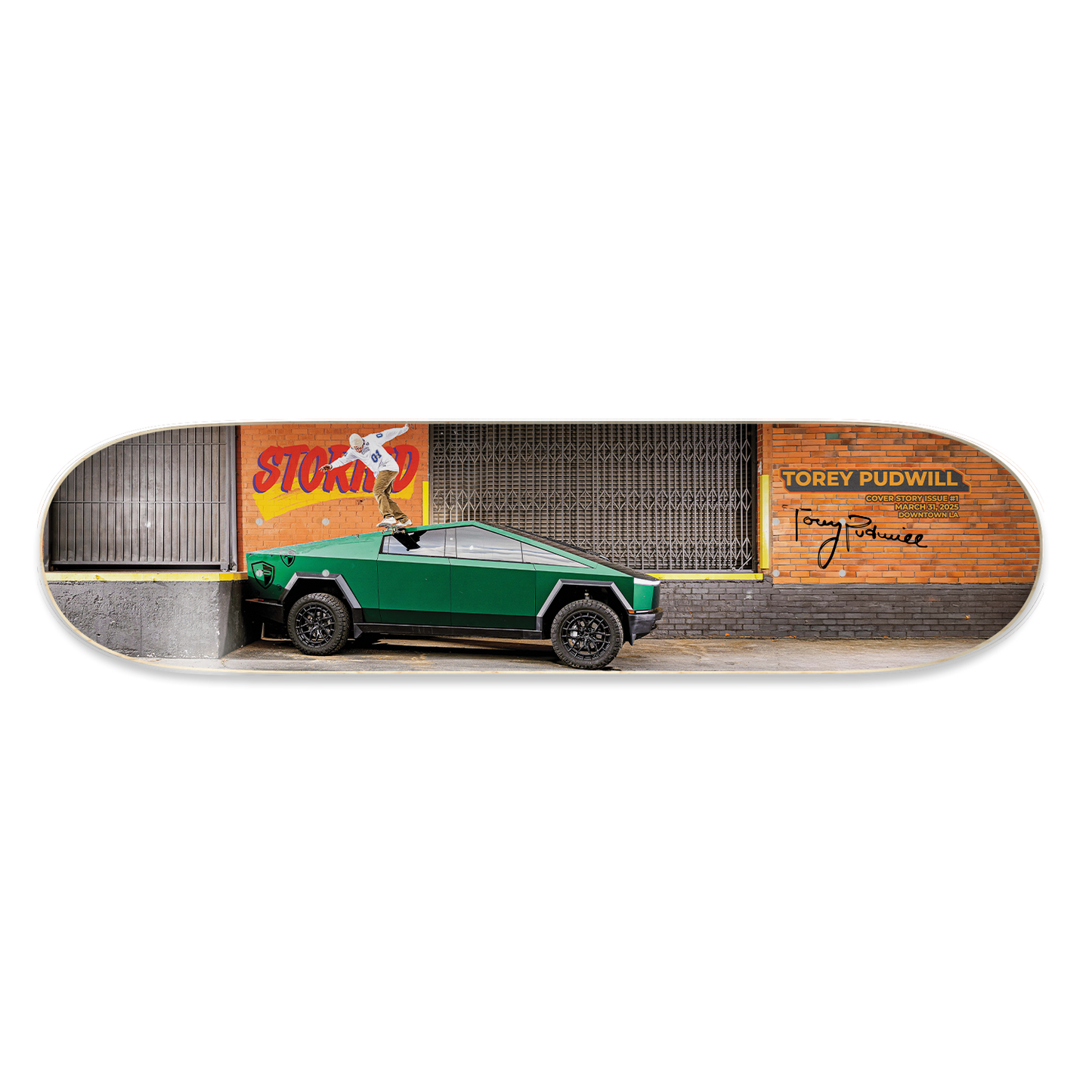 Limited Edition Autographed Torey Pudwill 'Cover Story 001' Board