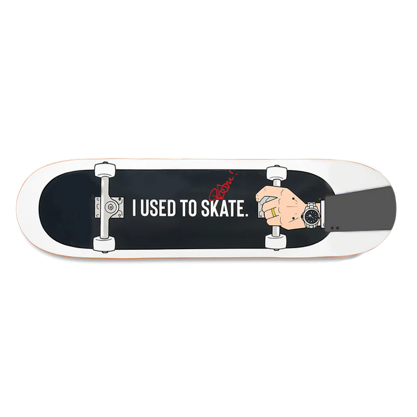 Limited Edition Bam Margera Autographed 'I Used to Skate' Mall Grab Board