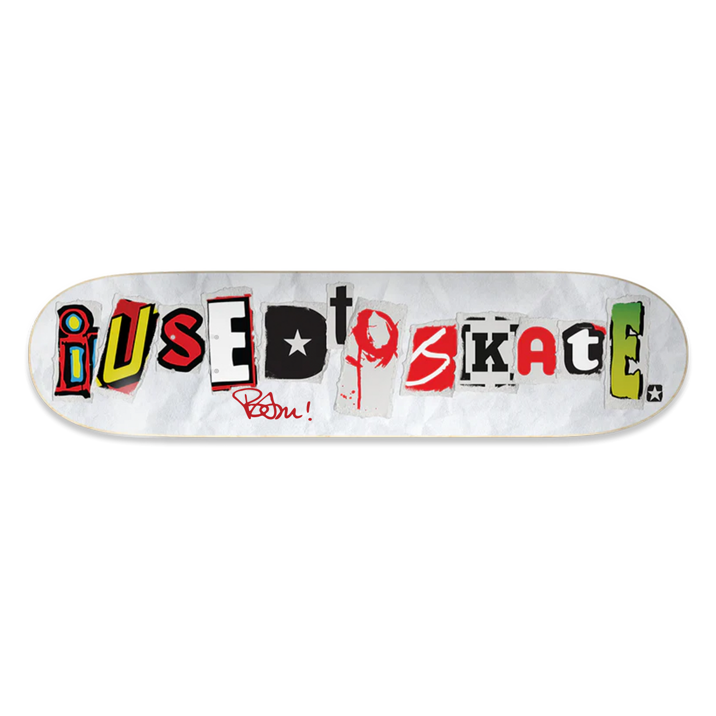 Limited Edition Bam Margera Autographed 'I Used to Skate' OG Board