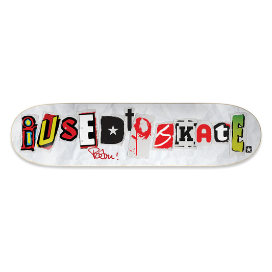 Limited Edition Bam Margera Autographed 'I Used to Skate' OG Board