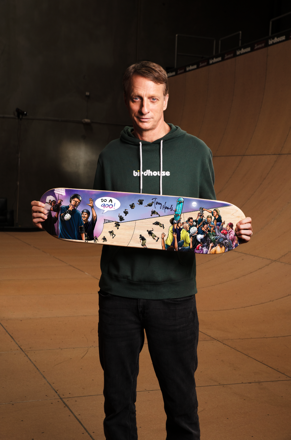 Limited Edition Autographed Tony Hawk 'The 900' Storied Deck