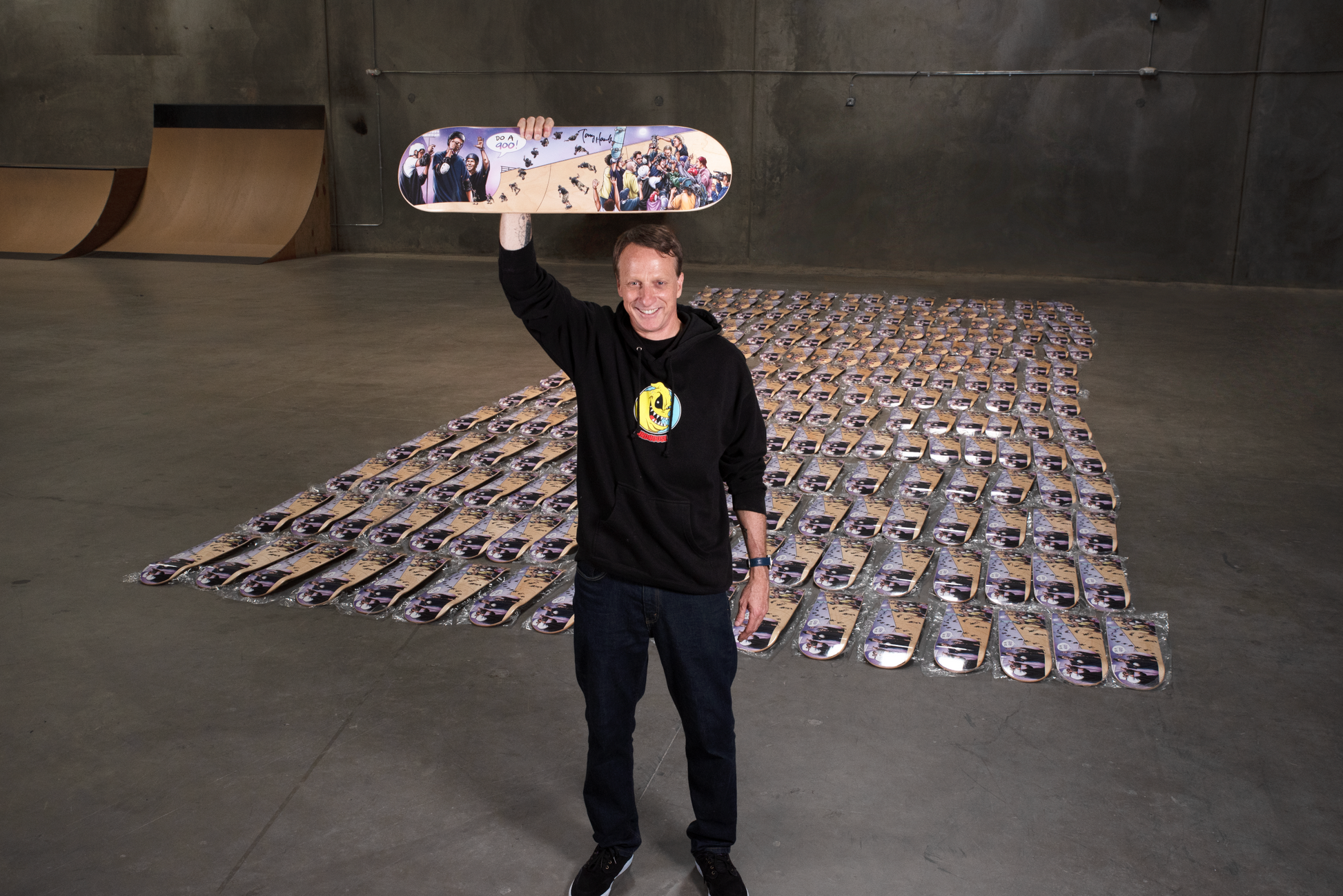 Limited Edition Autographed Tony Hawk 'The 900' Storied Deck