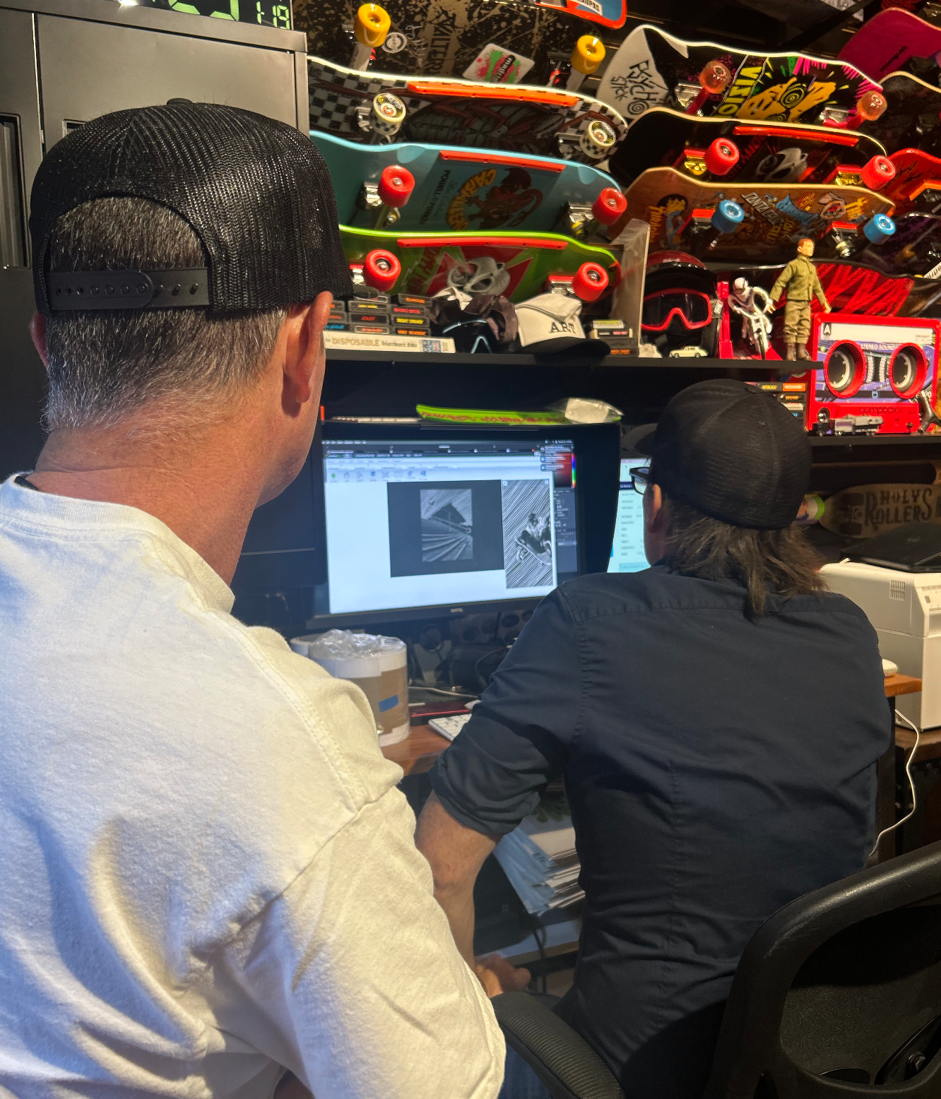 Baraja histórica autografiada y dibujada a mano de Jeremy Wray "Water Tower Ollie"