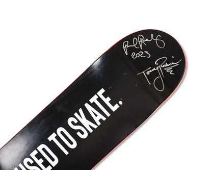 Limited Edition Paul Rodriguez & Torey Pudwill Autographed 'I Used to Skate' Classic Deck