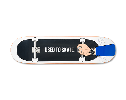 Limited Edition Paul Rodriguez & Torey Pudwill Autographed 'I Used to Skate' Mall Grab Board